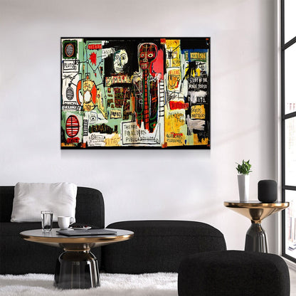 Graffiti Street Art Canvas Wall Art, Abstract Art Gallery Wrap
