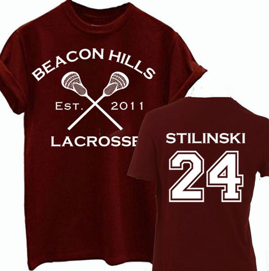 Stiles Stilinski 24 Teen Wolf Beacon Hills Lacrosse T-Shirt, Stiles Stilinski Shirt, Teen Wolf Shirt, Beacon Hills Shirt