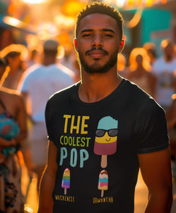 The Coolest Pop Custom T-Shirt, Dad Gift, Father's Day, Personalized With Kids Names, Makes a great Father's Day Gift for The Coolest Papa