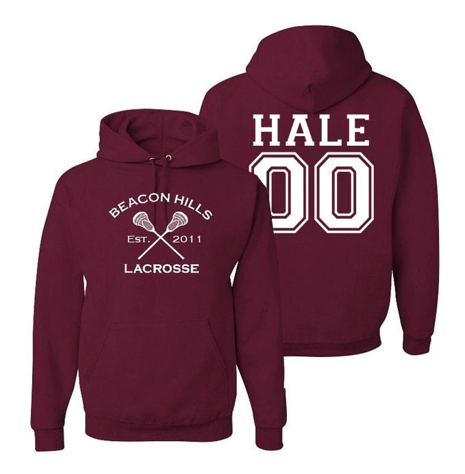 Hale 00 Teen Wolf Hoodie, Beacon Hills Inspired Lacrosse Hoodie