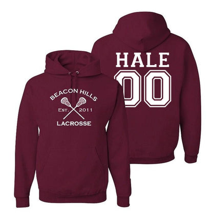 Hale 00 Teen Wolf Hoodie, Beacon Hills Inspired Lacrosse Hoodie