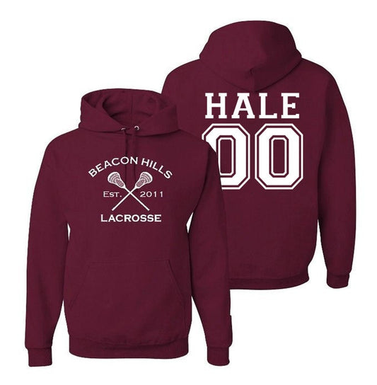 Hale 00 Teen Wolf Hoodie, Beacon Hills Inspired Lacrosse Hoodie