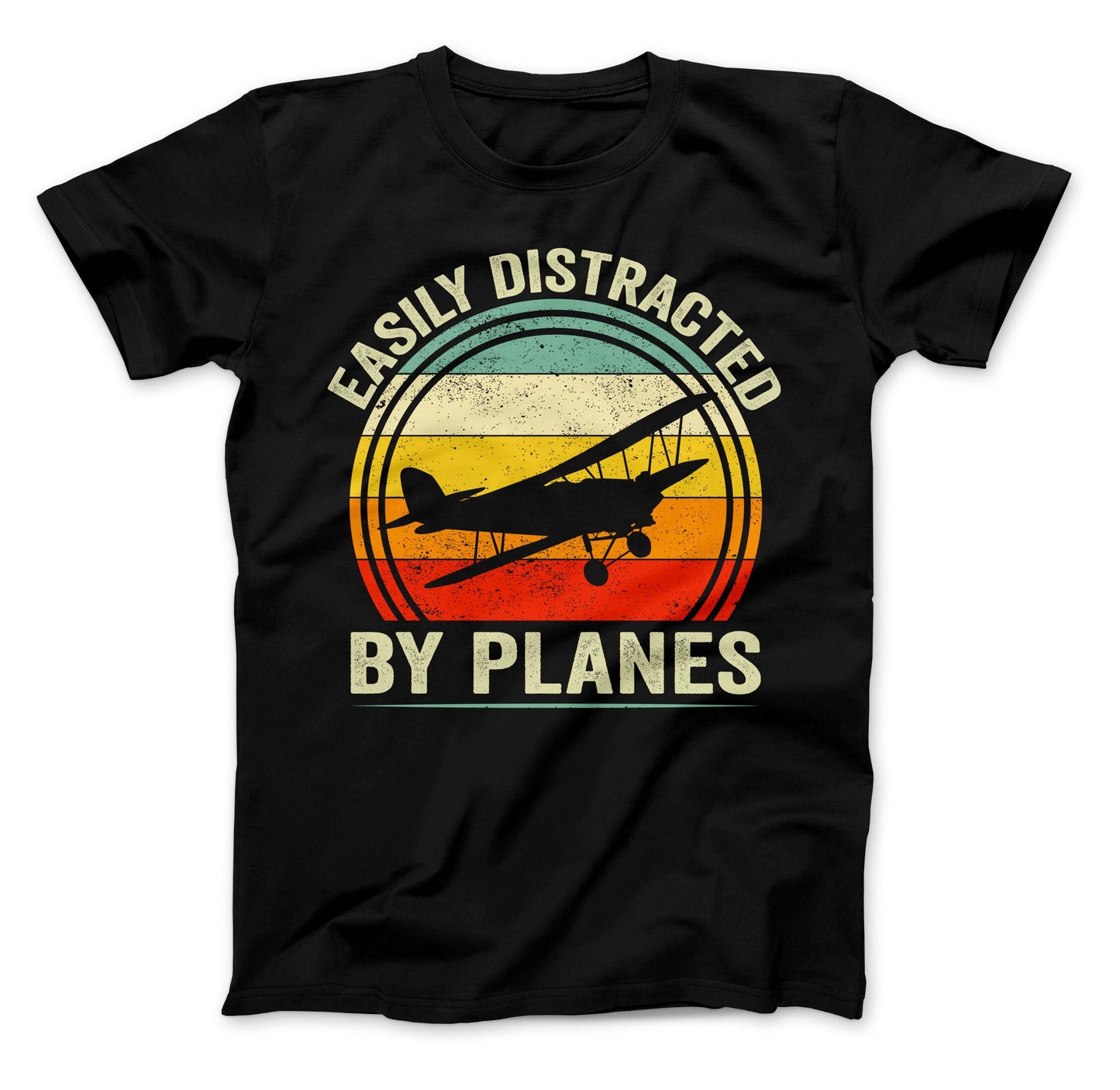 Easily Distracted By Planes T-Shirt, Airplane Shirt, Funny Airplane Shirt, Easily Distracted By Planes Shirt, Air Show Shirt