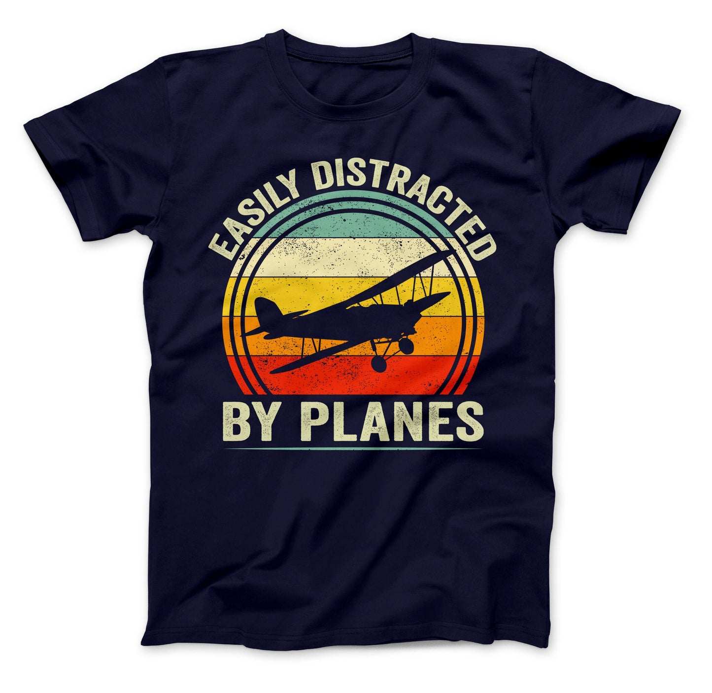 Easily Distracted By Planes T-Shirt, Airplane Shirt, Funny Airplane Shirt, Easily Distracted By Planes Shirt, Air Show Shirt