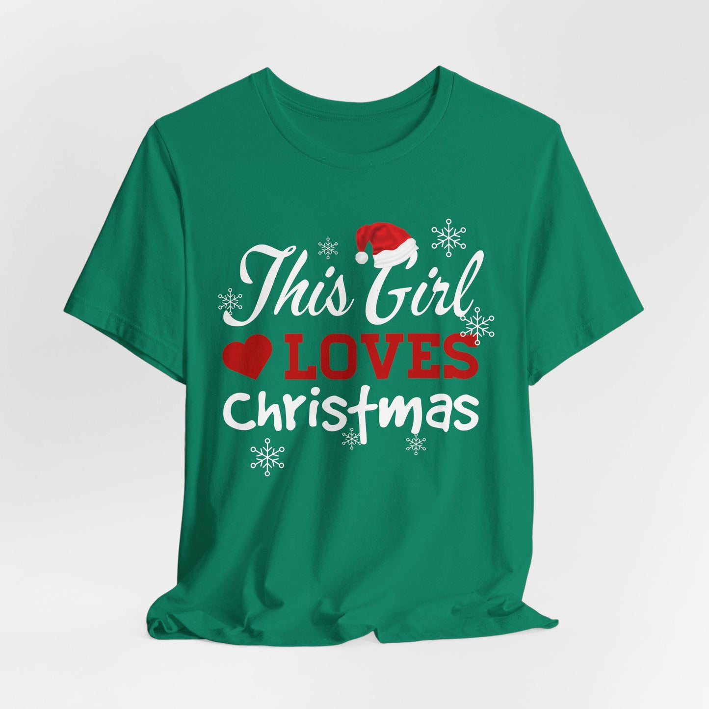 This Girl Loves Christmas T-Shirt, Christmas Spirit Shirt, Love Christmas Shirt