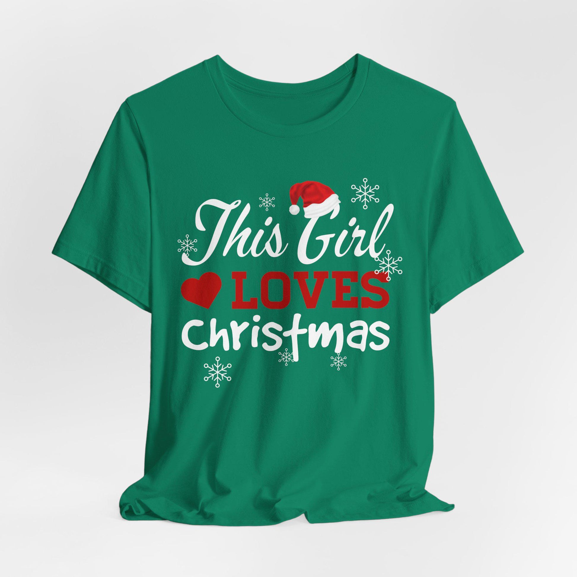 This Girl Loves Christmas T-Shirt, Christmas Spirit Shirt, Love Christmas Shirt