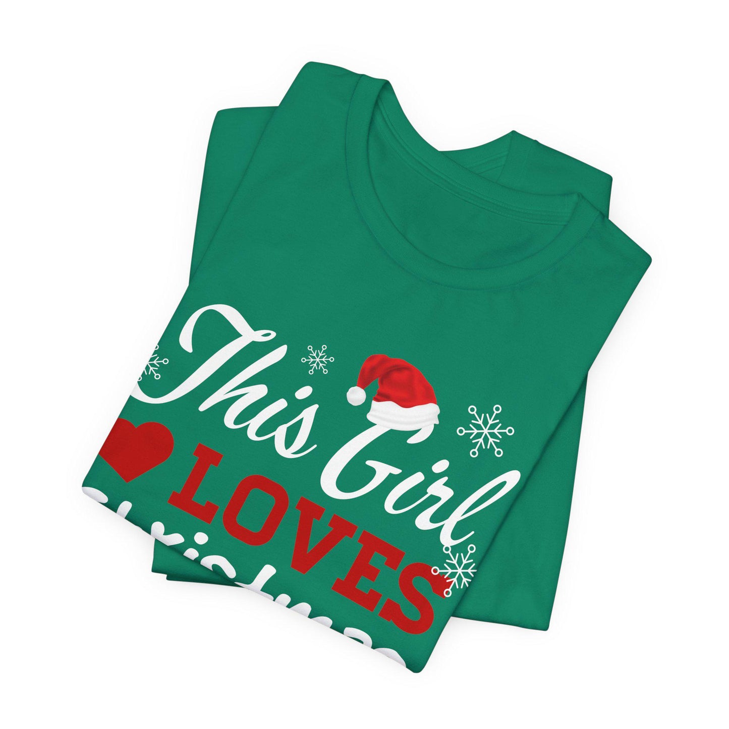 This Girl Loves Christmas T-Shirt, Christmas Spirit Shirt, Love Christmas Shirt