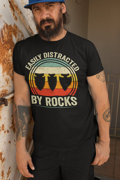 Easily Distracted By Rocks T-Shirt, Arrowhead Hunting, Rockhounding Shirt, Ancient Artifacts Hunting Shirt