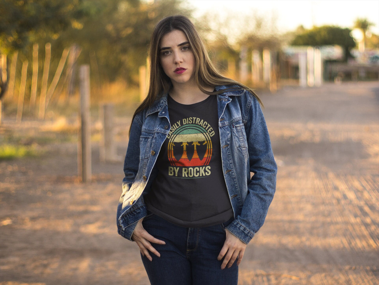 Easily Distracted By Rocks T-Shirt, Arrowhead Hunting, Rockhounding Shirt, Ancient Artifacts Hunting Shirt