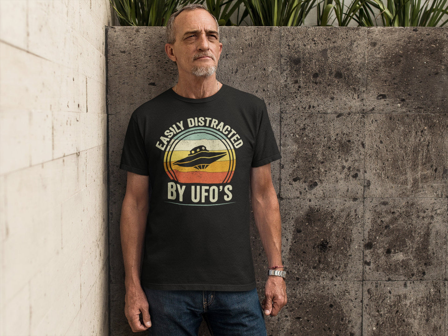 Easily Distracted By UFO's T-Shirt, Alien Shirt, Funny UFO Shirt, Easily Distracted By UFO's Shirt, Alien Spacecraft Shirt