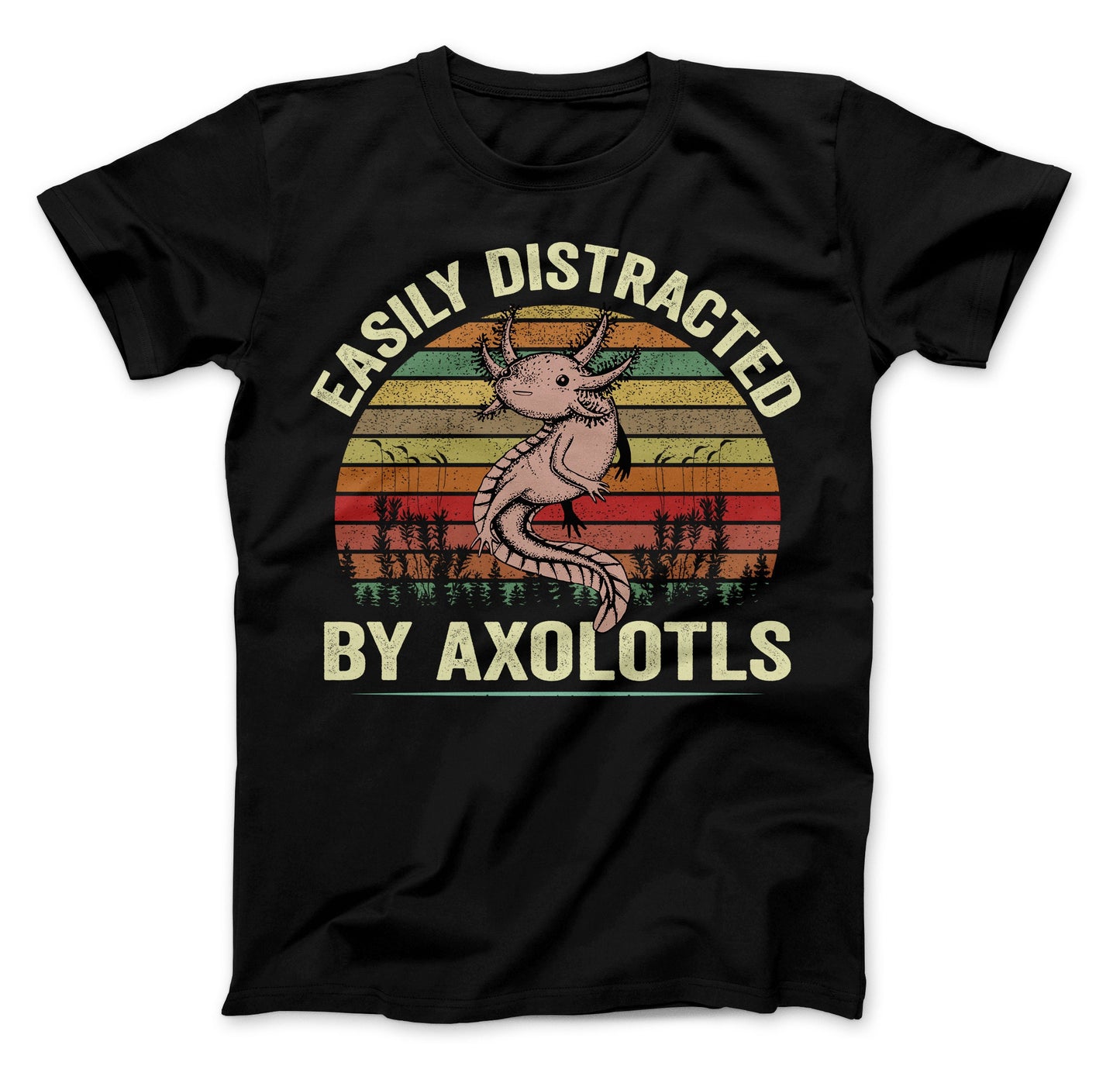 Easily Distracted By Axolotls T-Shirt, Axolotl Shirt, Mexican Walking Fish Shirt, Salamander Shirt, Axolotls Shirt