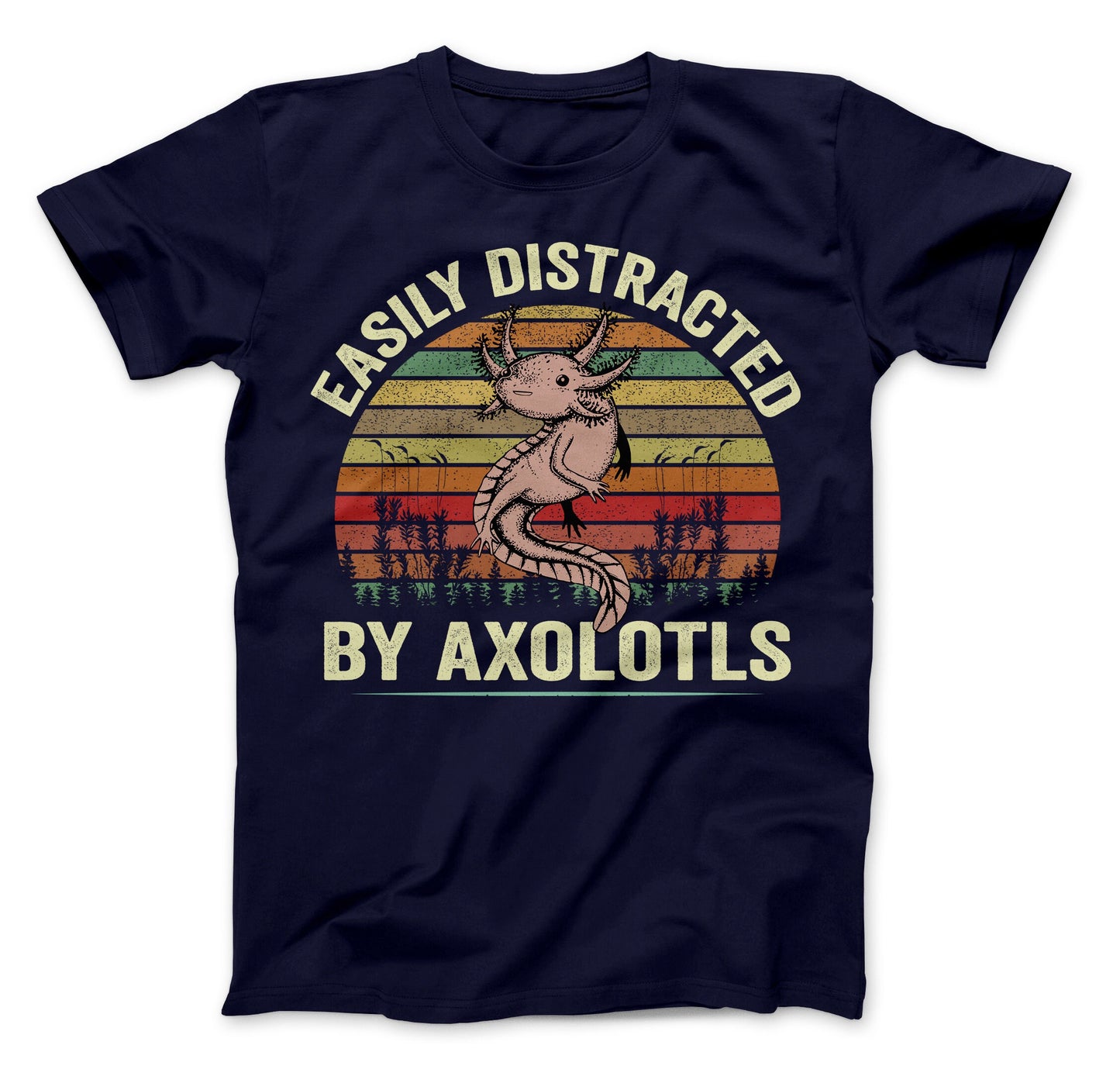 Easily Distracted By Axolotls T-Shirt, Axolotl Shirt, Mexican Walking Fish Shirt, Salamander Shirt, Axolotls Shirt