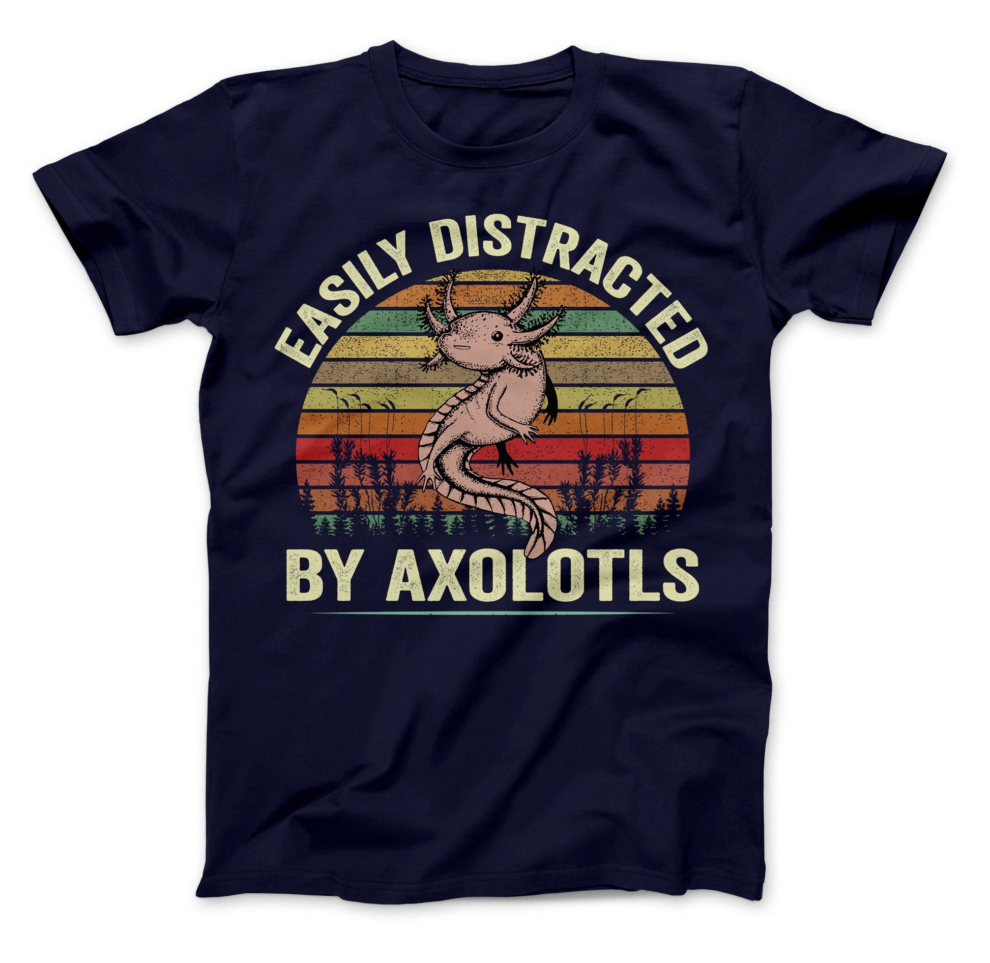 Easily Distracted By Axolotls T-Shirt, Axolotl Shirt, Mexican Walking Fish Shirt, Salamander Shirt, Axolotls Shirt