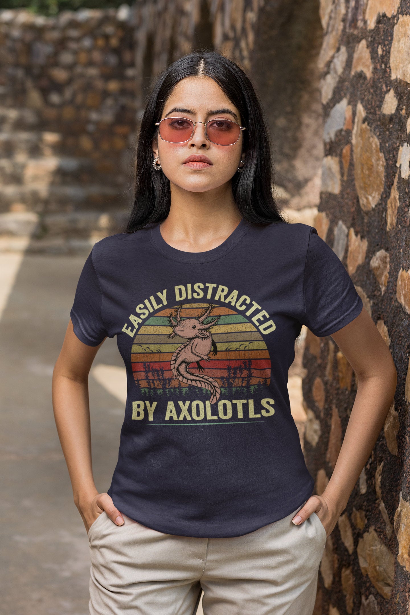 Easily Distracted By Axolotls T-Shirt, Axolotl Shirt, Mexican Walking Fish Shirt, Salamander Shirt, Axolotls Shirt