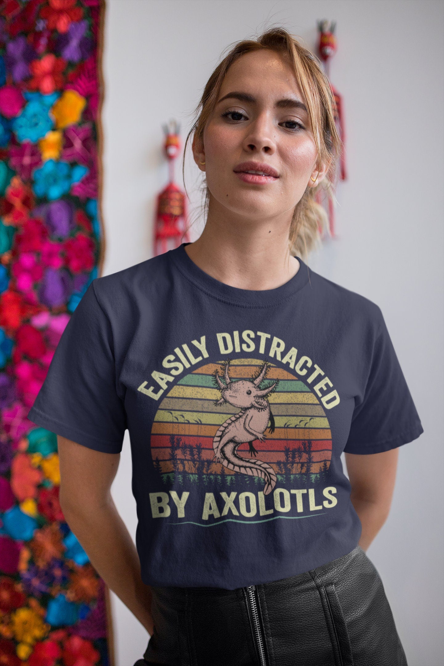 Easily Distracted By Axolotls T-Shirt, Axolotl Shirt, Mexican Walking Fish Shirt, Salamander Shirt, Axolotls Shirt
