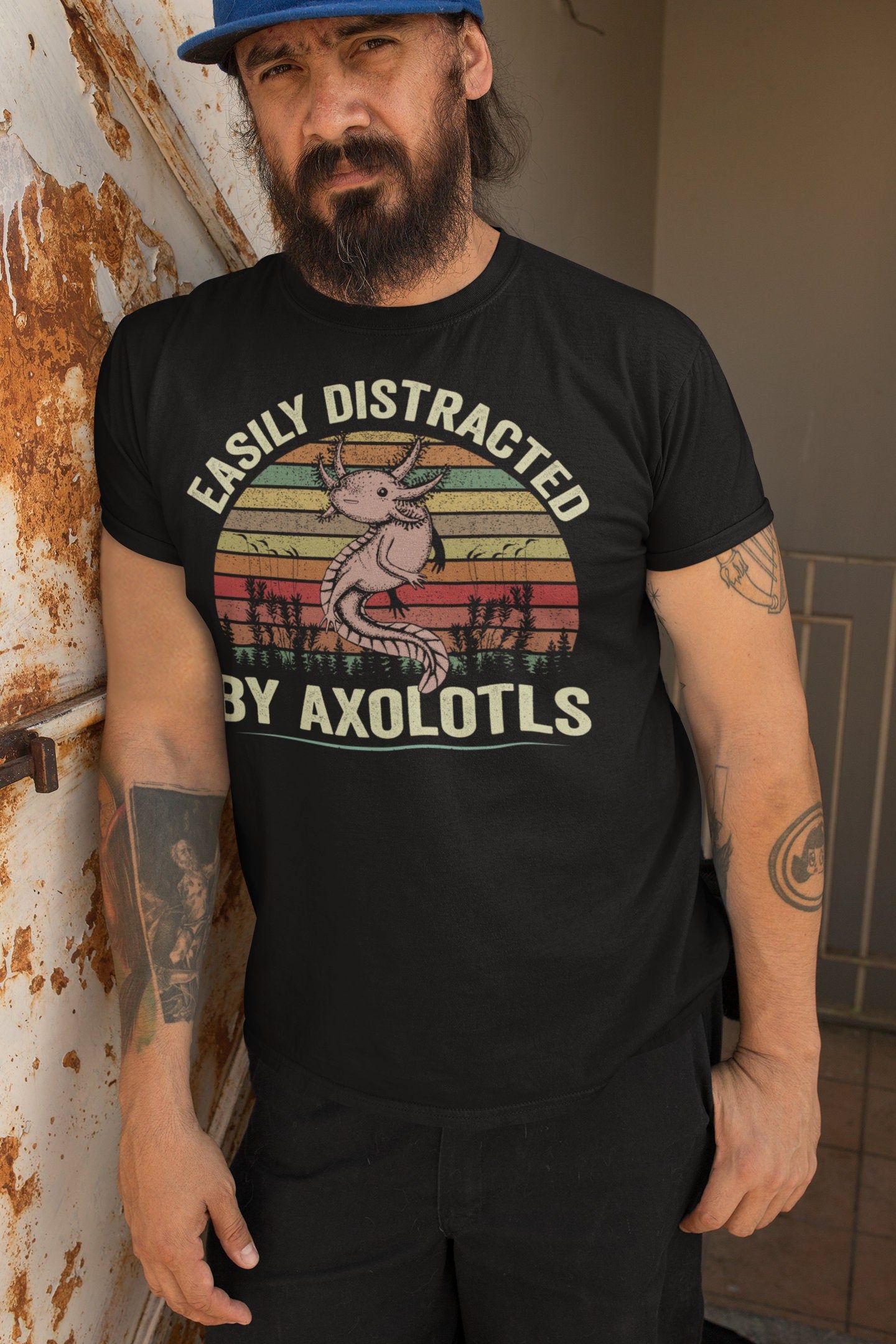 Easily Distracted By Axolotls T-Shirt, Axolotl Shirt, Mexican Walking Fish Shirt, Salamander Shirt, Axolotls Shirt