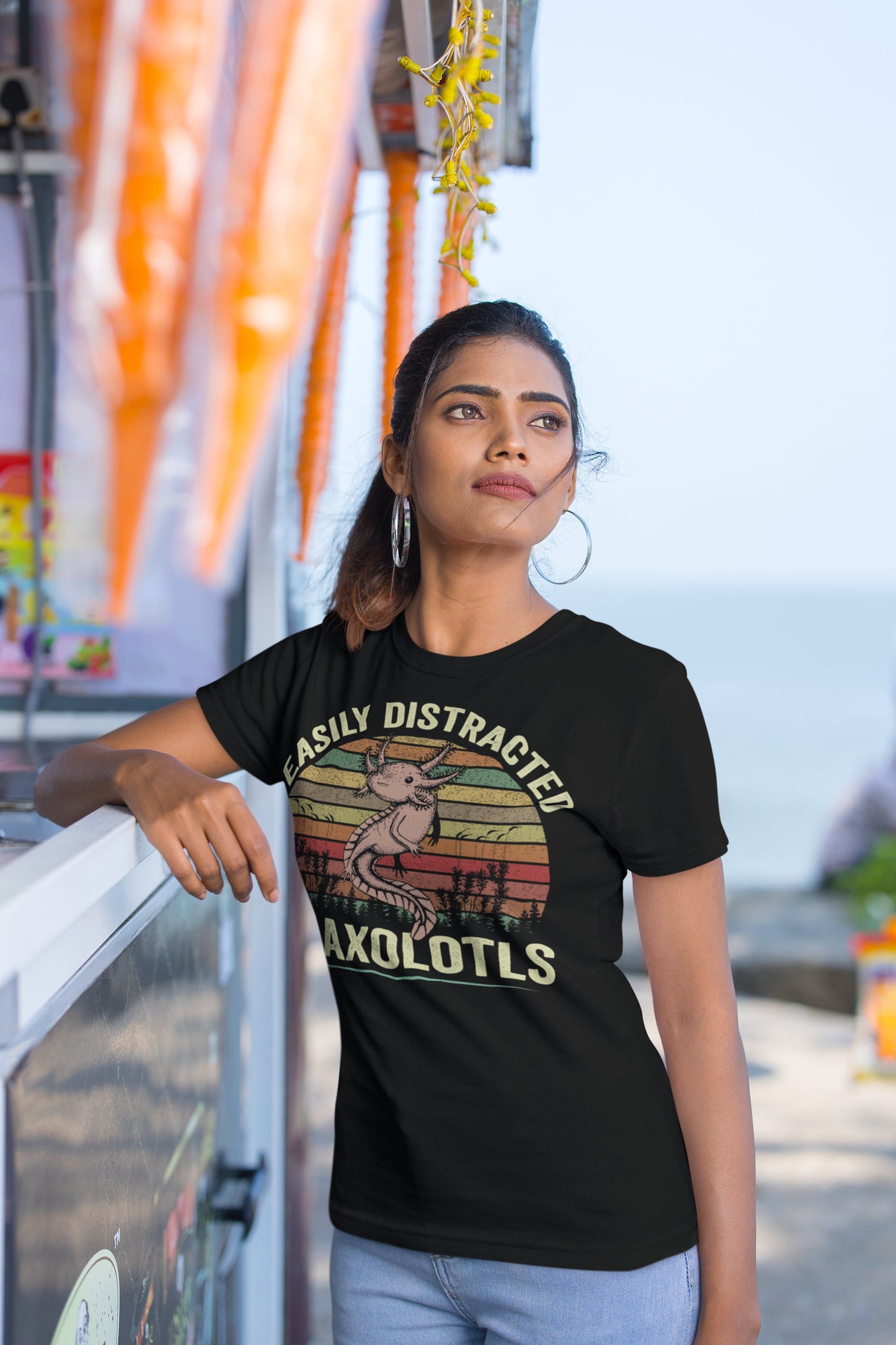 Easily Distracted By Axolotls T-Shirt, Axolotl Shirt, Mexican Walking Fish Shirt, Salamander Shirt, Axolotls Shirt