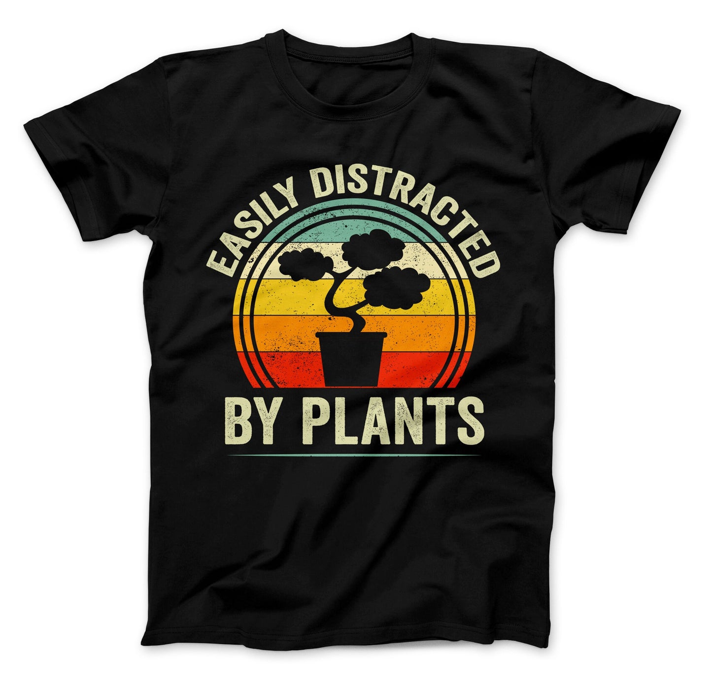 Easily Distracted By Plants T-Shirt, Plant Shirt, Funny Gardening Shirt, Easily Distracted By Plants Shirt, Bonsai Tree Shirt