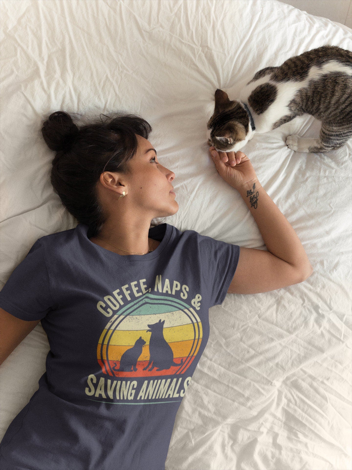 Vet Coffee Shirt, Coffee, Naps & Saving Animals, Veterinarian Coffee T-Shirt, Rescue Animals Shirt, Animal Rescue Shirt, Vet Shirt