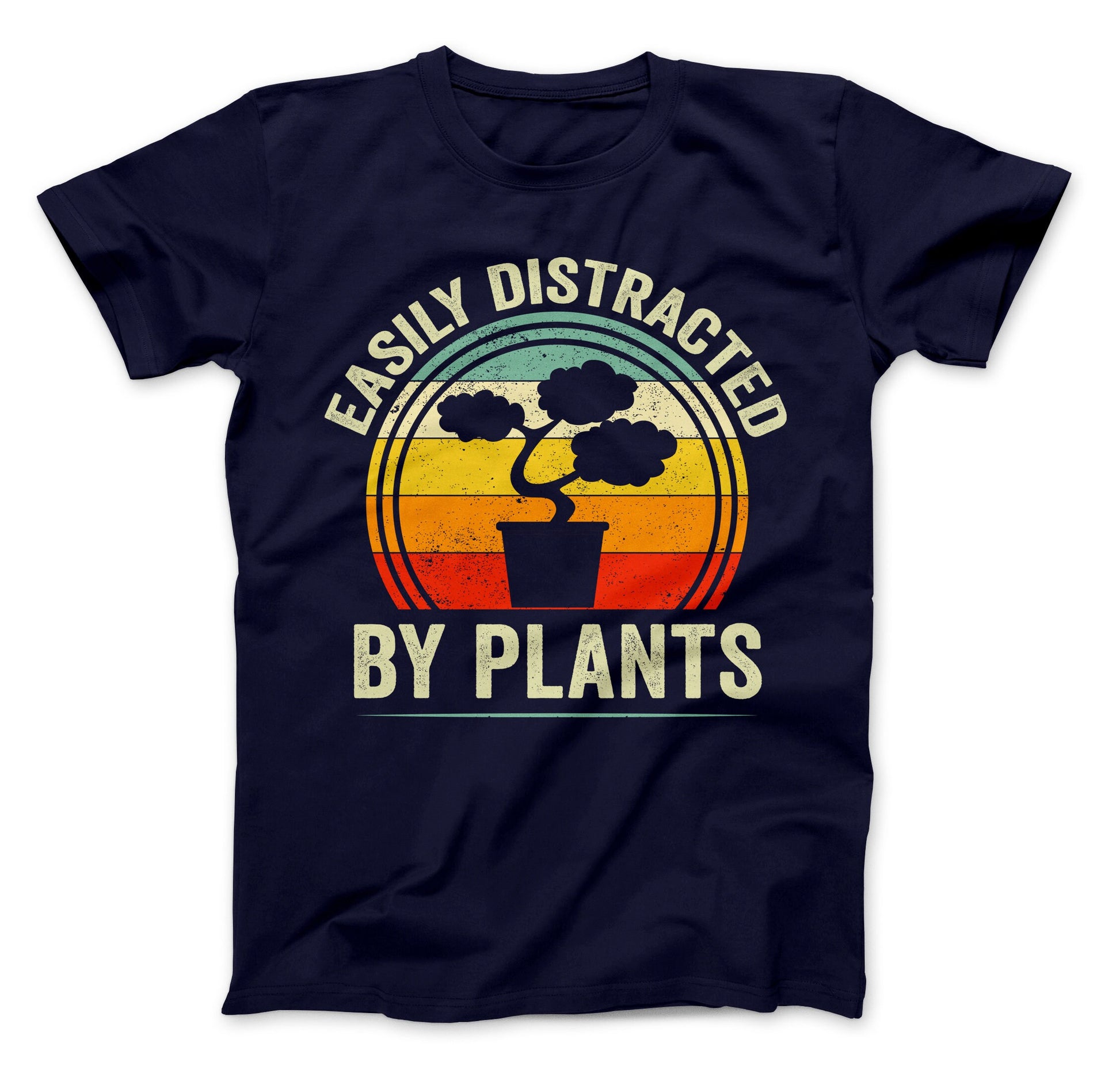 Easily Distracted By Plants T-Shirt, Plant Shirt, Funny Gardening Shirt, Easily Distracted By Plants Shirt, Bonsai Tree Shirt