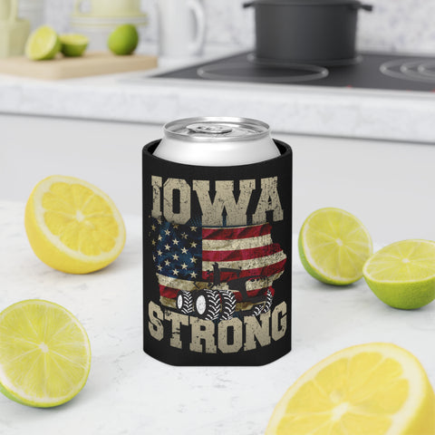Image of Iowa Farm Strong Limited Edition Print Farmers Can Koozie Wrap - Love Family & Home