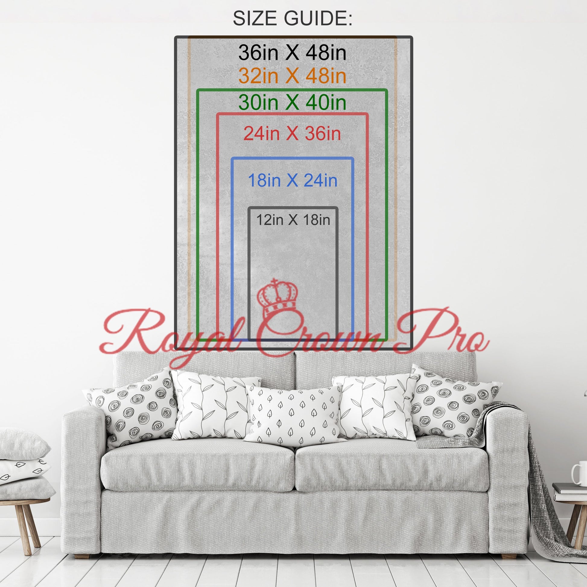 Mindset Is Everything Canvas Wall Art, Motivational Decor, Husky & Wolf Reflection