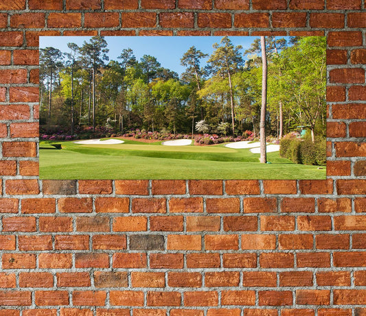 Augusta Golf Course Hole 13 Framed Canvas Wall Art