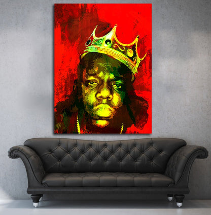 Biggie Smalls Luke Cage Inspired Wall Art Canvas, The Notorious B.I.G. Decor Gallery Wrap