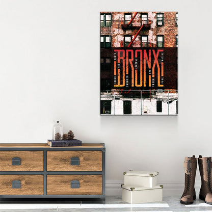Bronx Canvas Wall Art,Urban Decor, New York Wall Art