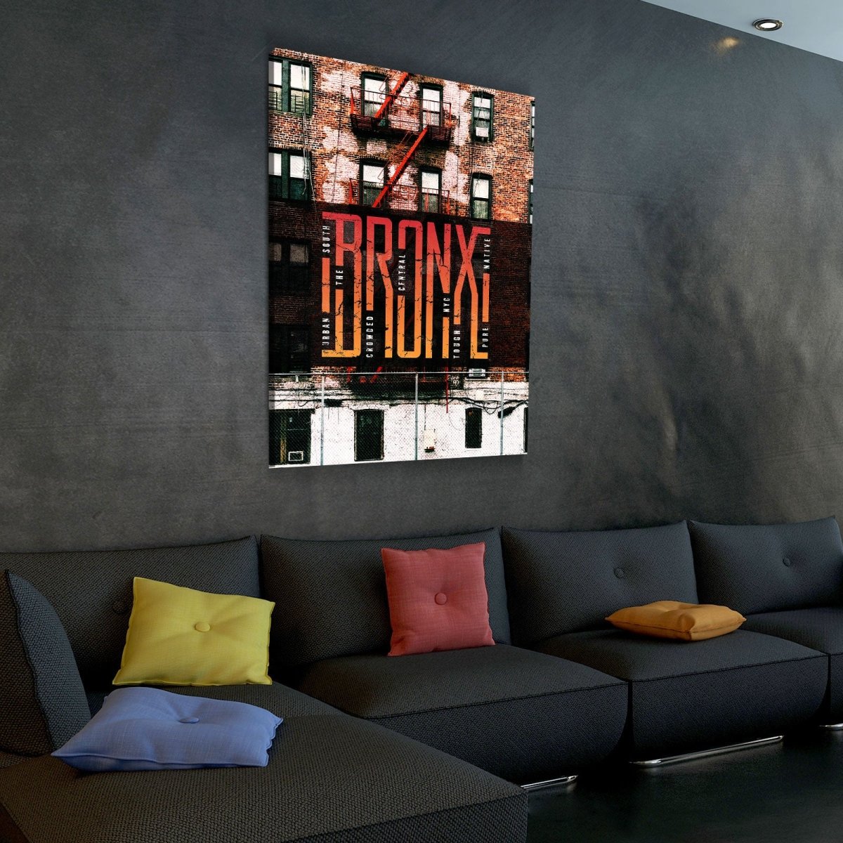 Bronx Canvas Wall Art,Urban Decor, New York Wall Art