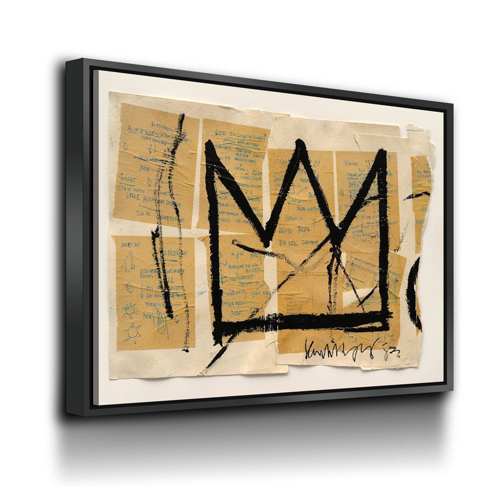 Crown Canvas Wall Art, Abstract Art, Modern Wall Art, Neo Expressionism