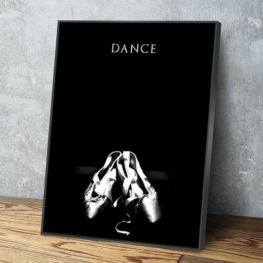 Dance Canvas Wall Art With Black Floating Frame