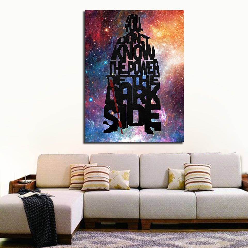 Darth Vader Abstract Canvas Wall Art