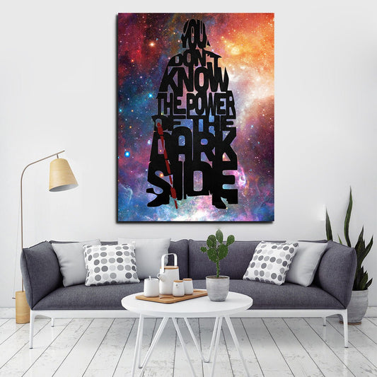 Darth Vader Abstract Canvas Wall Art 32x48 inch