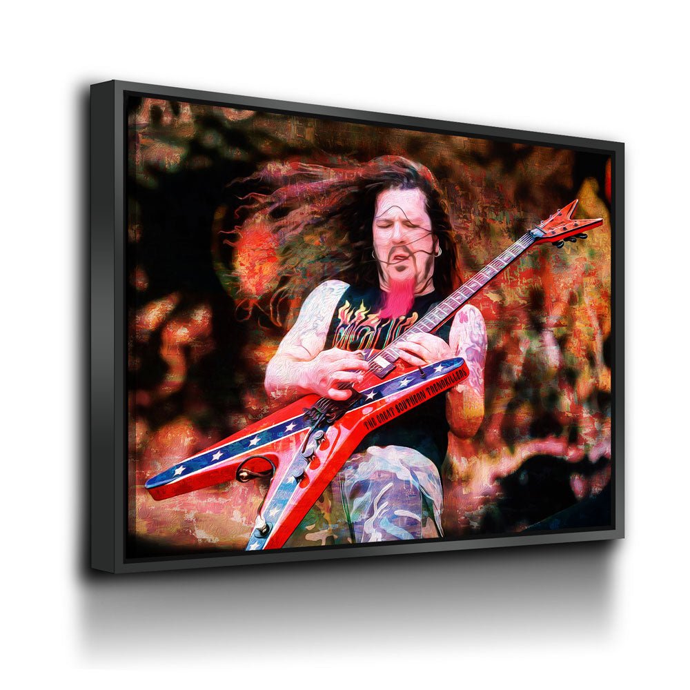Dimebag Canvas Wall Art, Abstract Dimebag Darrell Guitar Legend