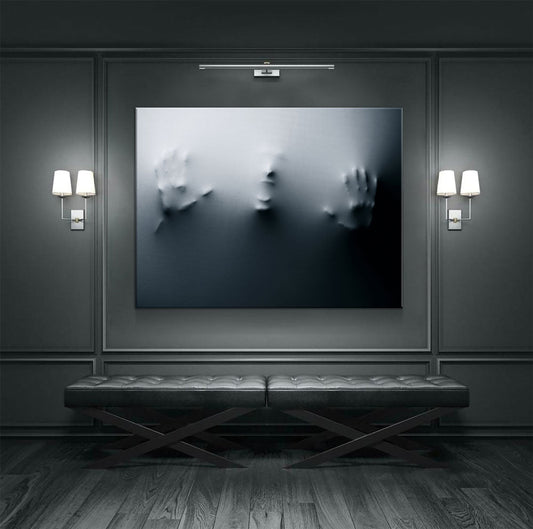 Face In The Wall Canvas Wall Art, Horror Decor, Halloween Decor Gallery Wrap