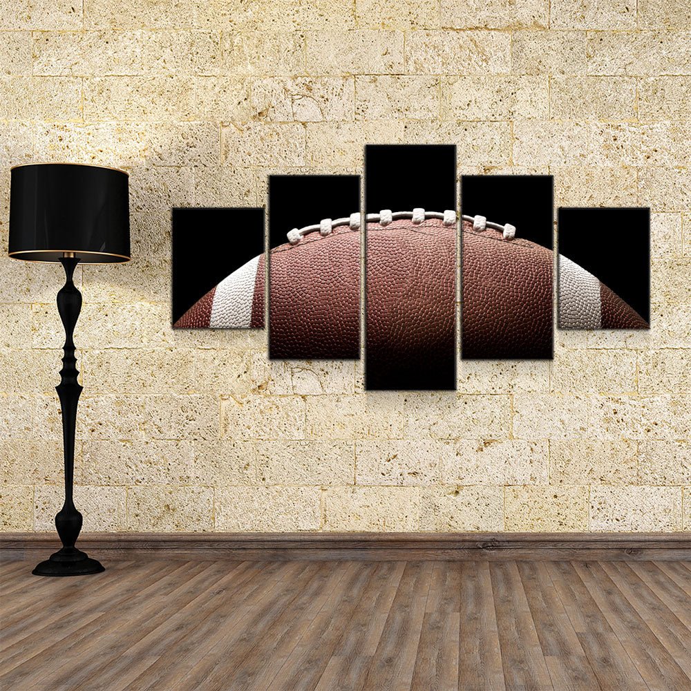 Football Canvas Wall Art, Football Decor, 5-Piece Wall Art