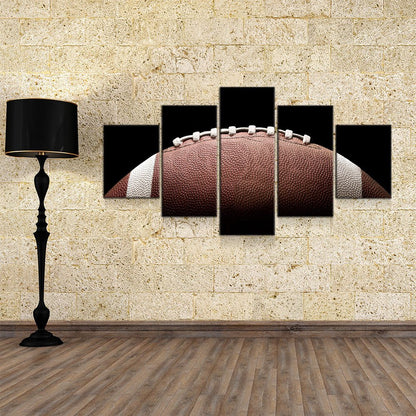 Football Canvas Wall Art, Football Decor, 5-Piece Wall Art