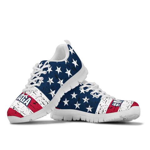 Image of #MAGA Trump Men's Sneakers, Make America Great Again, Trump Shoes