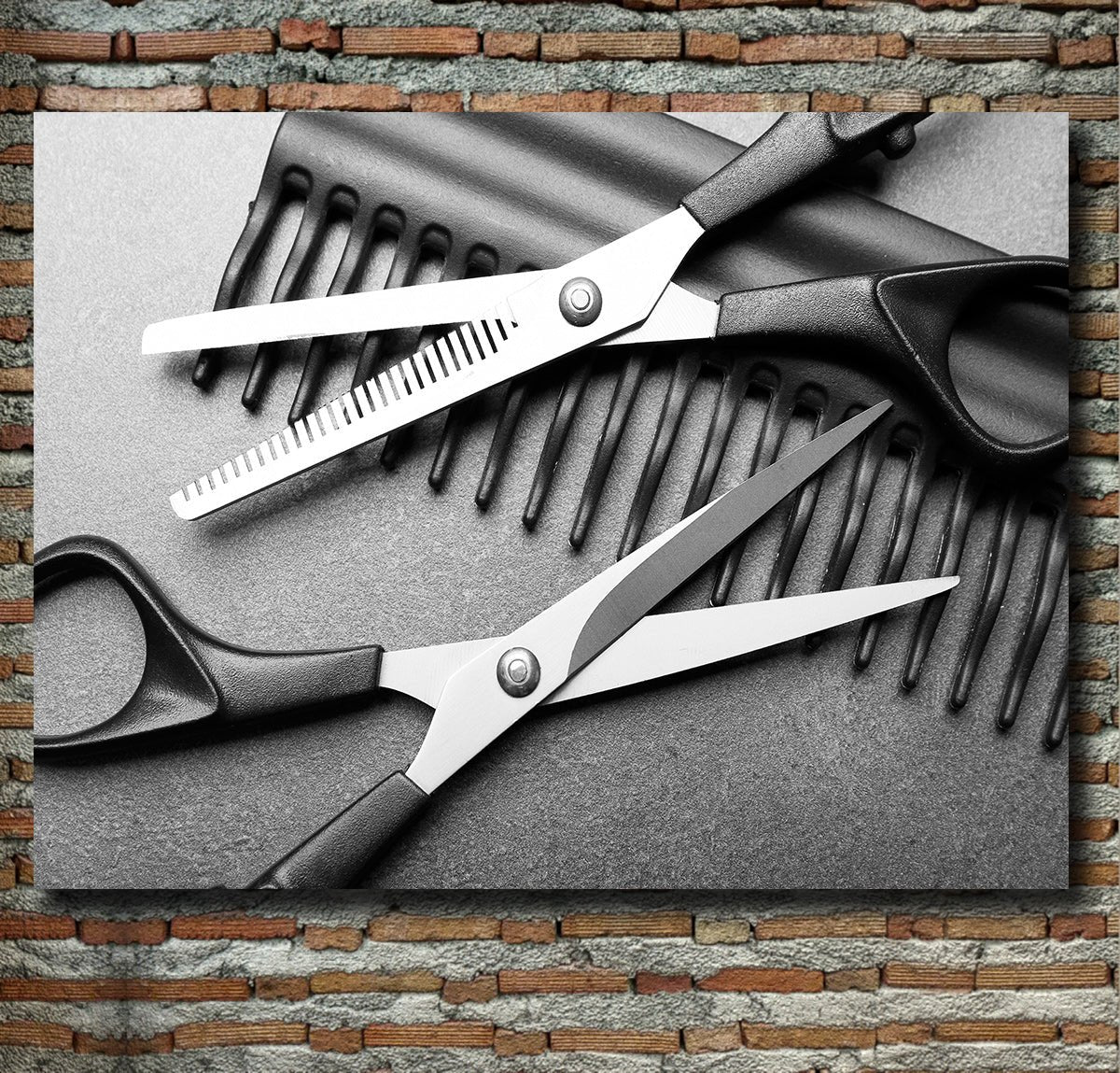 Hair Salon Decor Canvas Wall Art, Barber Shop Decor, Hair Salon Framed Canvas Wall Art