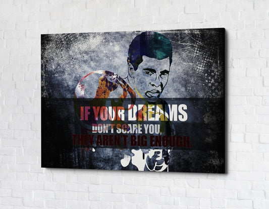 If Your Dreams Don't Scare You They Aren't Big Enough Canvas Wall Art