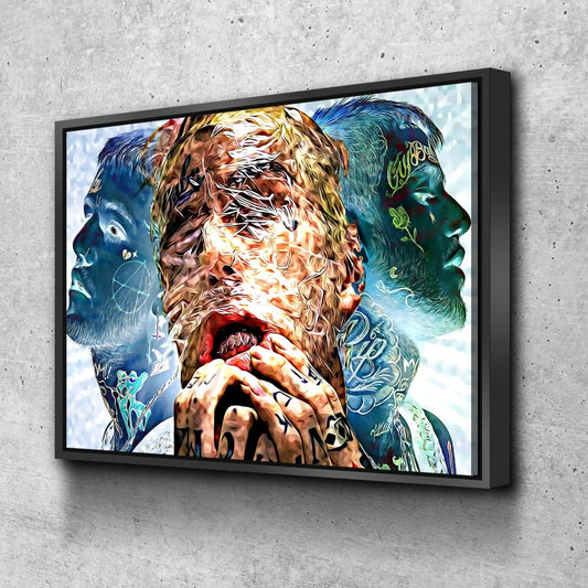 Lil Peep Sides Canvas Wall Art With Floating Frame