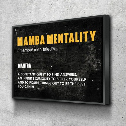 Mamba Mentality Canvas Wall Art
