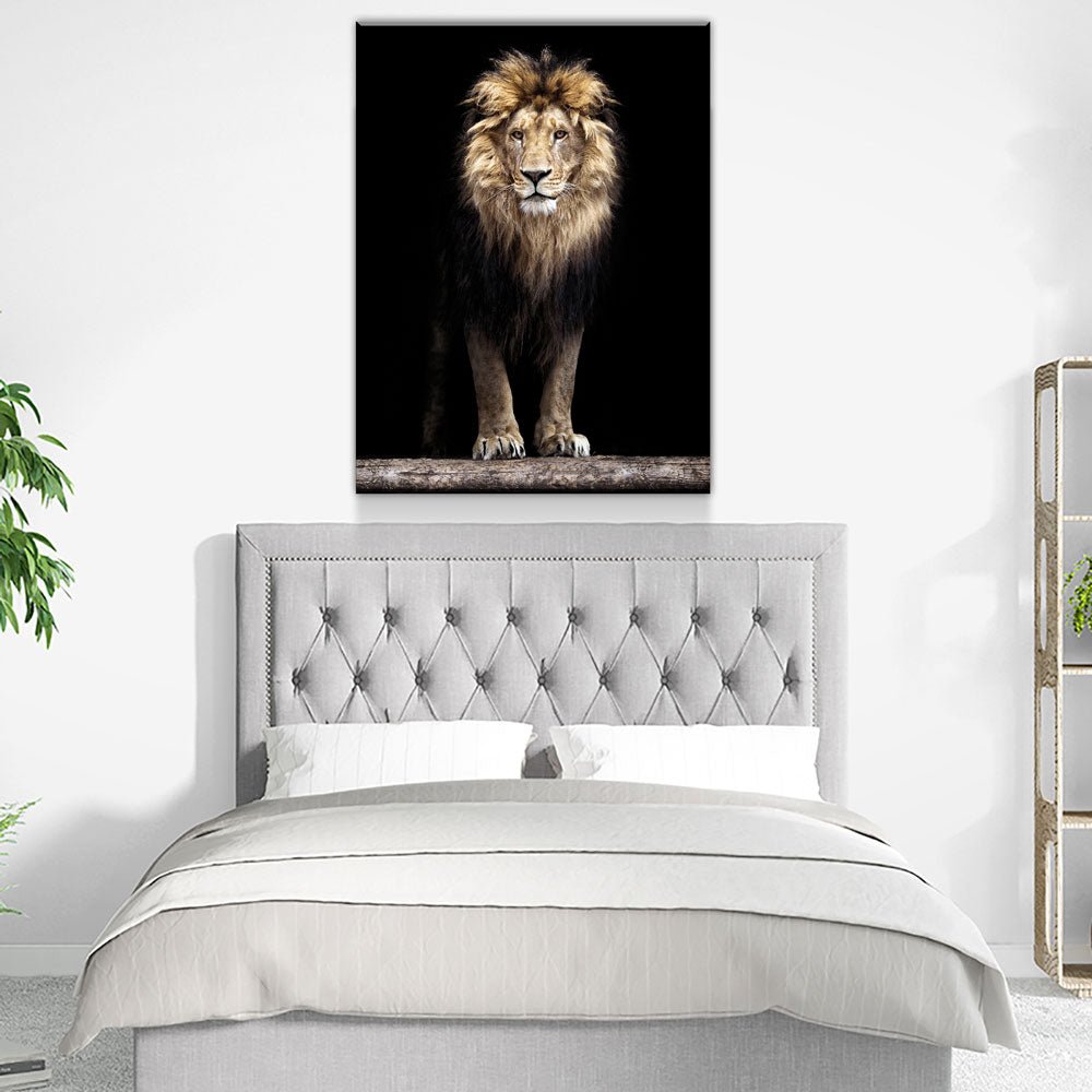 Mighty Lion Canvas Wall Art - African Lion