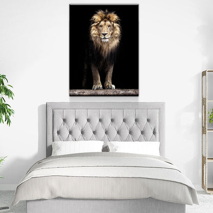 Mighty Lion Canvas Wall Art - African Lion