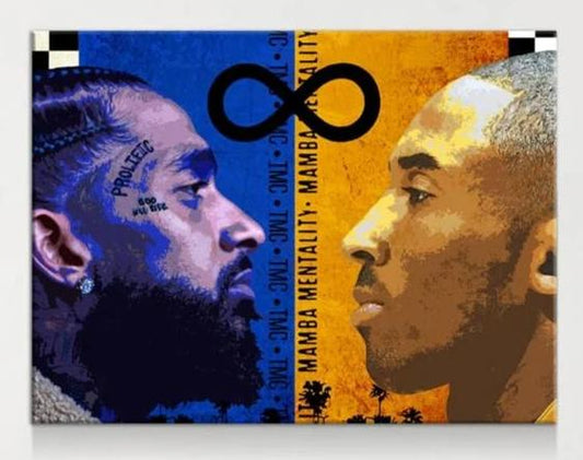 Nipsey Hussle, Kobe Bryant, LA Kings Canvas Wall Art Gallery Wrap