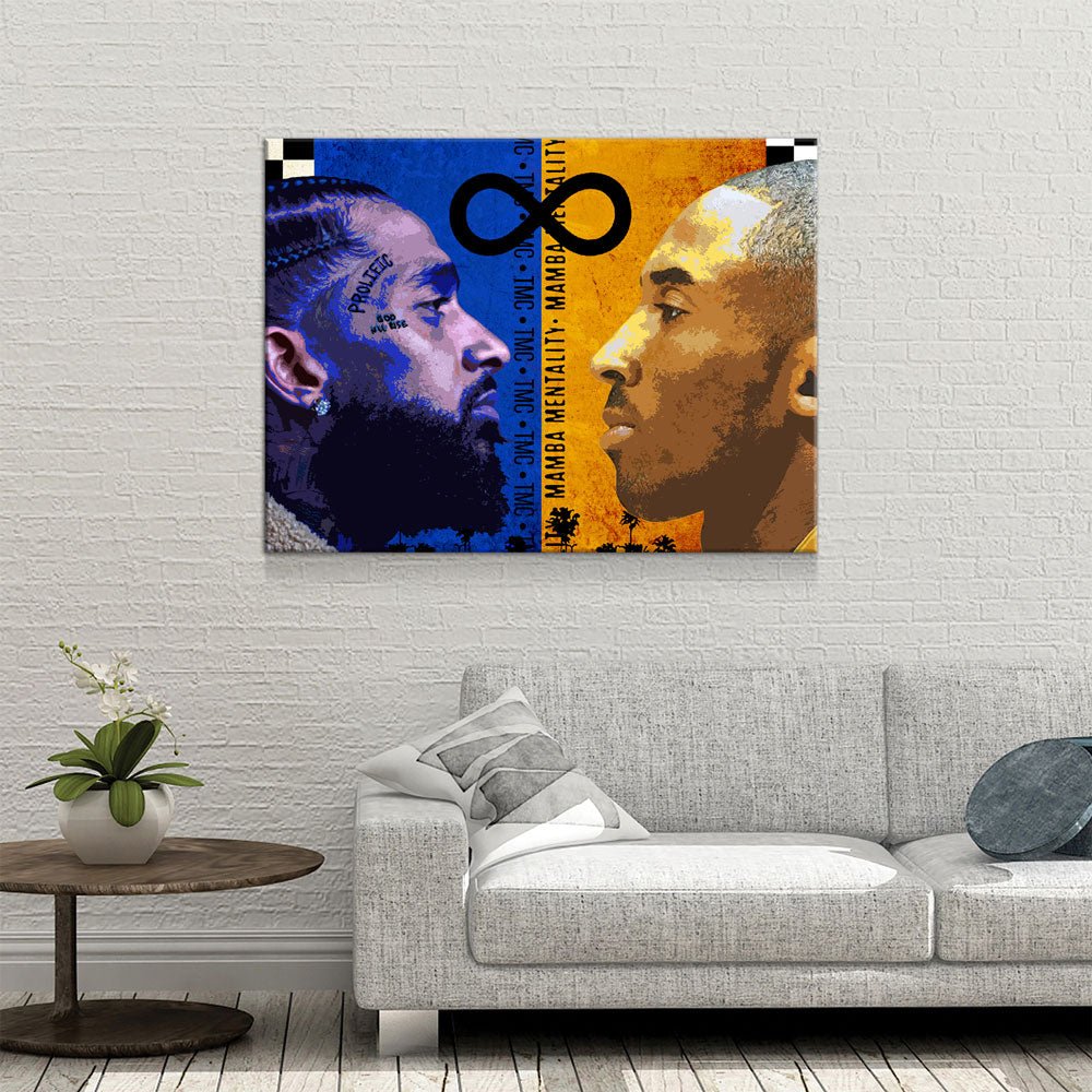 Nipsey Hussle, Kobe Bryant, LA Kings Canvas Wall Art