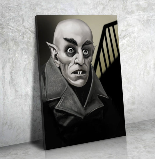 Nosferatu Count Orlok Classic Vampire Framed Canvas Wall Art