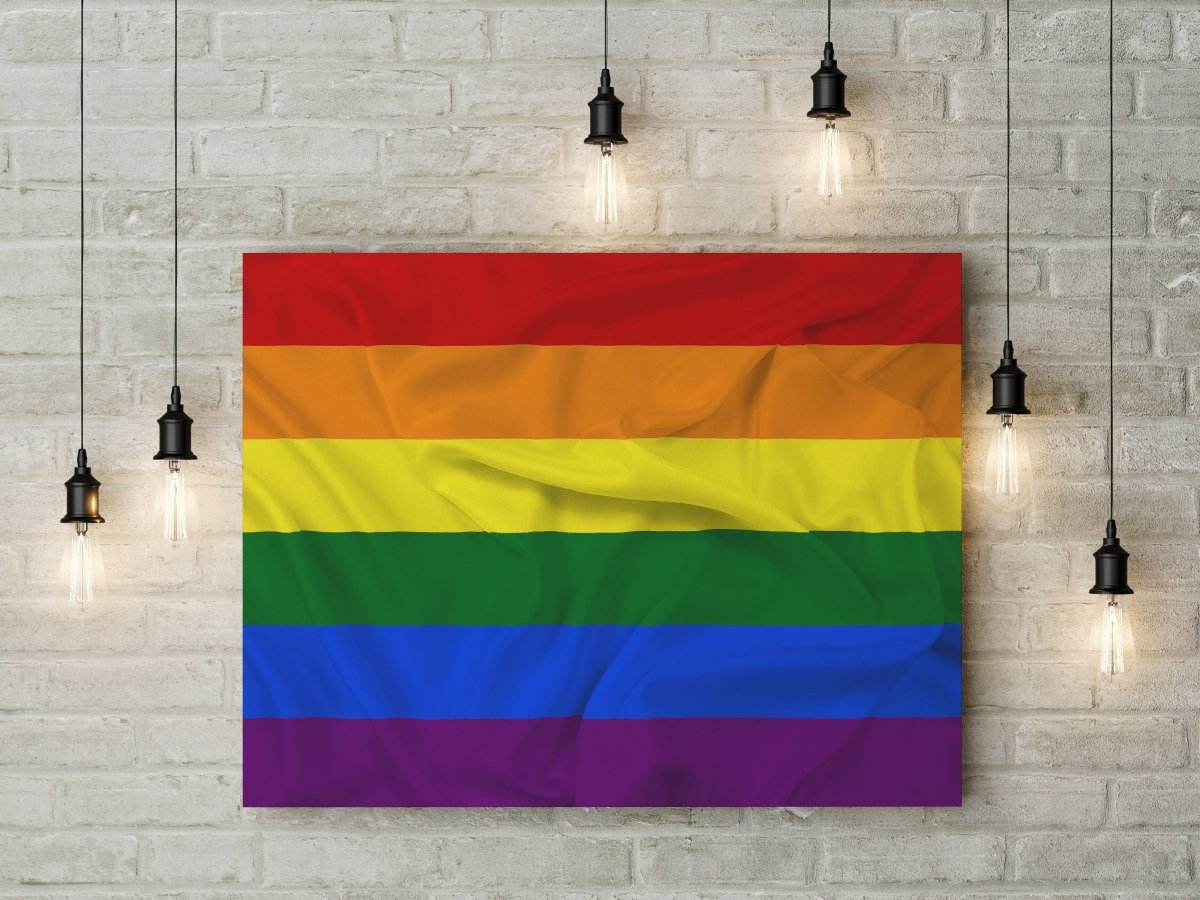 Pride Rainbow Flag Canvas Wall Art LGBTQ+