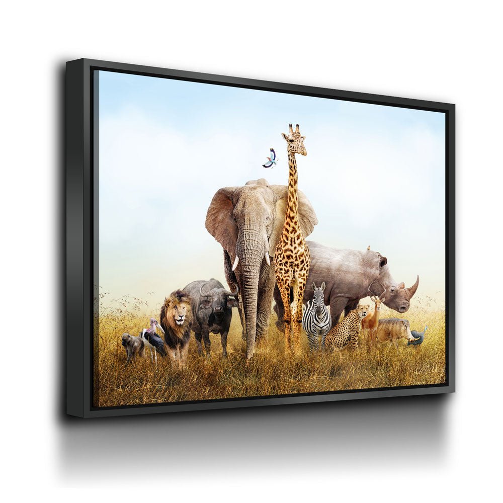 Safari Nursery Decor Canvas Wall Art